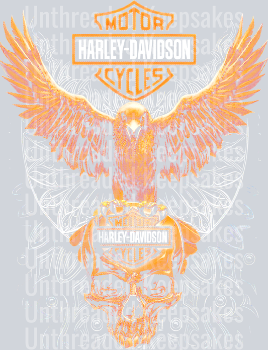 HD Wings Halftone DTF Transfer Requires Dark Garment