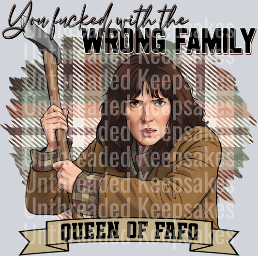 The Wrong FamilyDTF Transfer