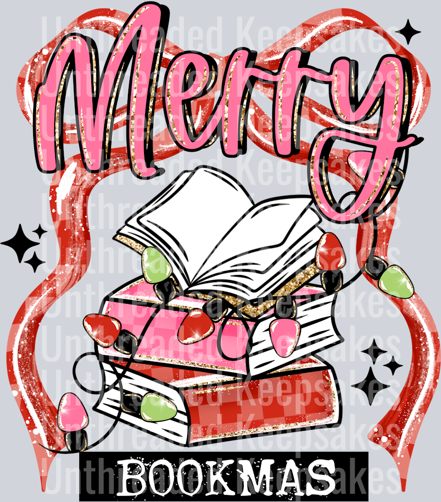 Merry_Bookmas  DTF Transfer