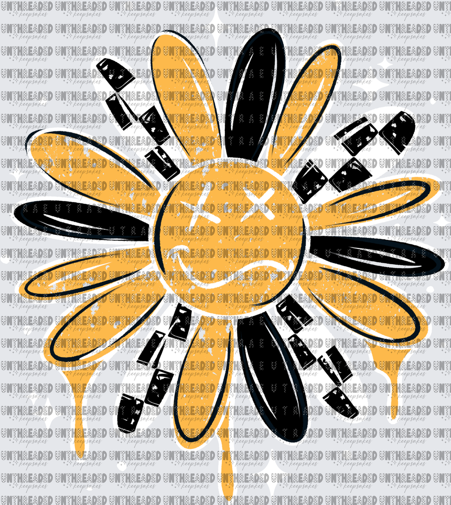 Drippy_Checker_Flower_White