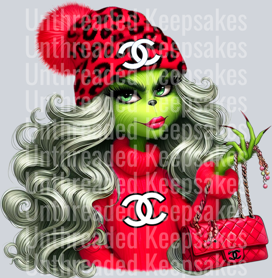 ChanelGrinch  DTF Transfer