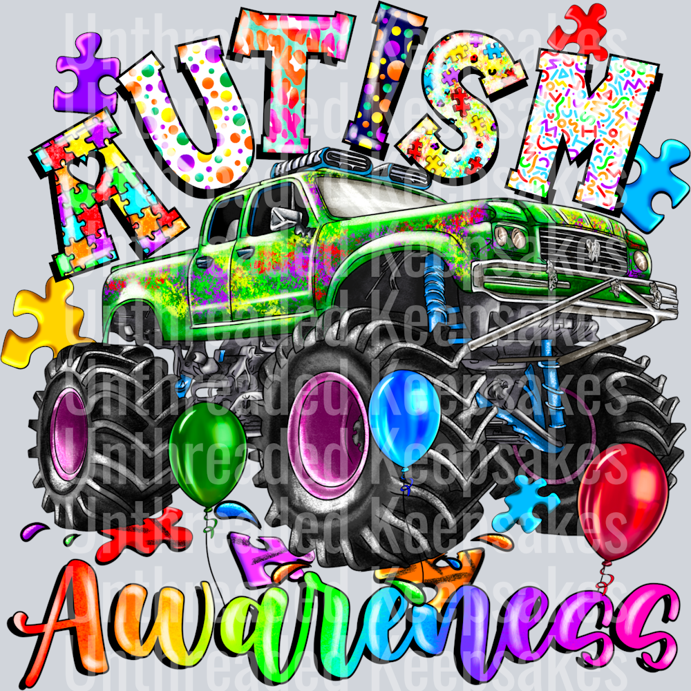 Autism Awareness DTF Transfer