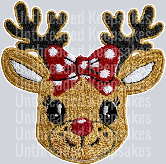 Reindeer DTF Transfer 3