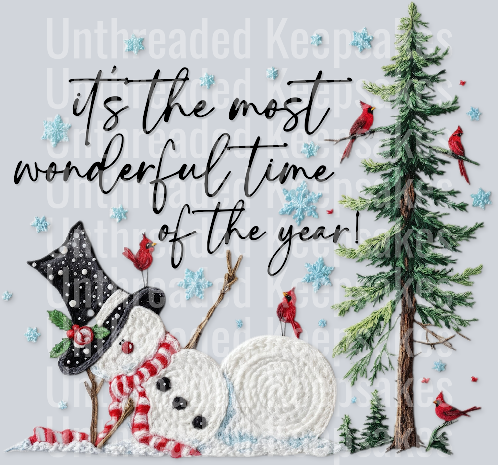 The most wonderful time of the year DTF Transfer