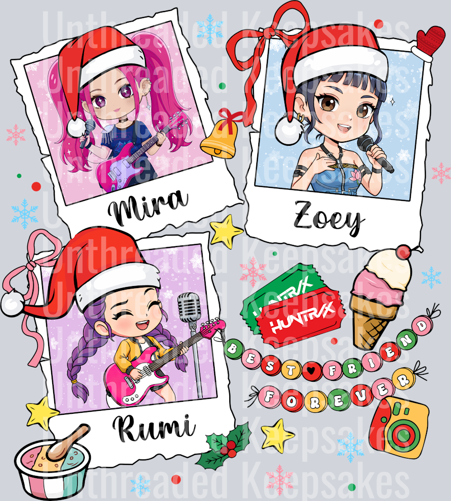 Huntrix Bracelet Christmas DTF Transfer