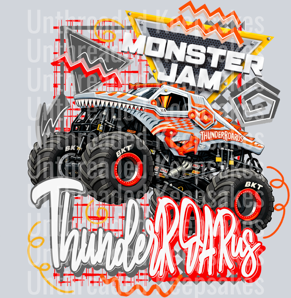 Retro Thunderroarus DTF Transfer