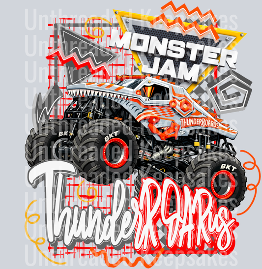 Retro Thunderroarus DTF Transfer
