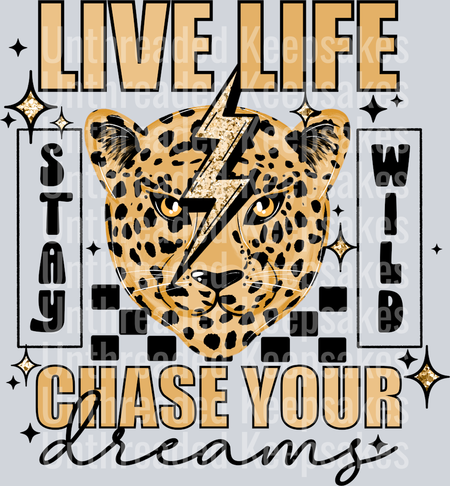 Live_Life_Black_Accents  DTF Transfer