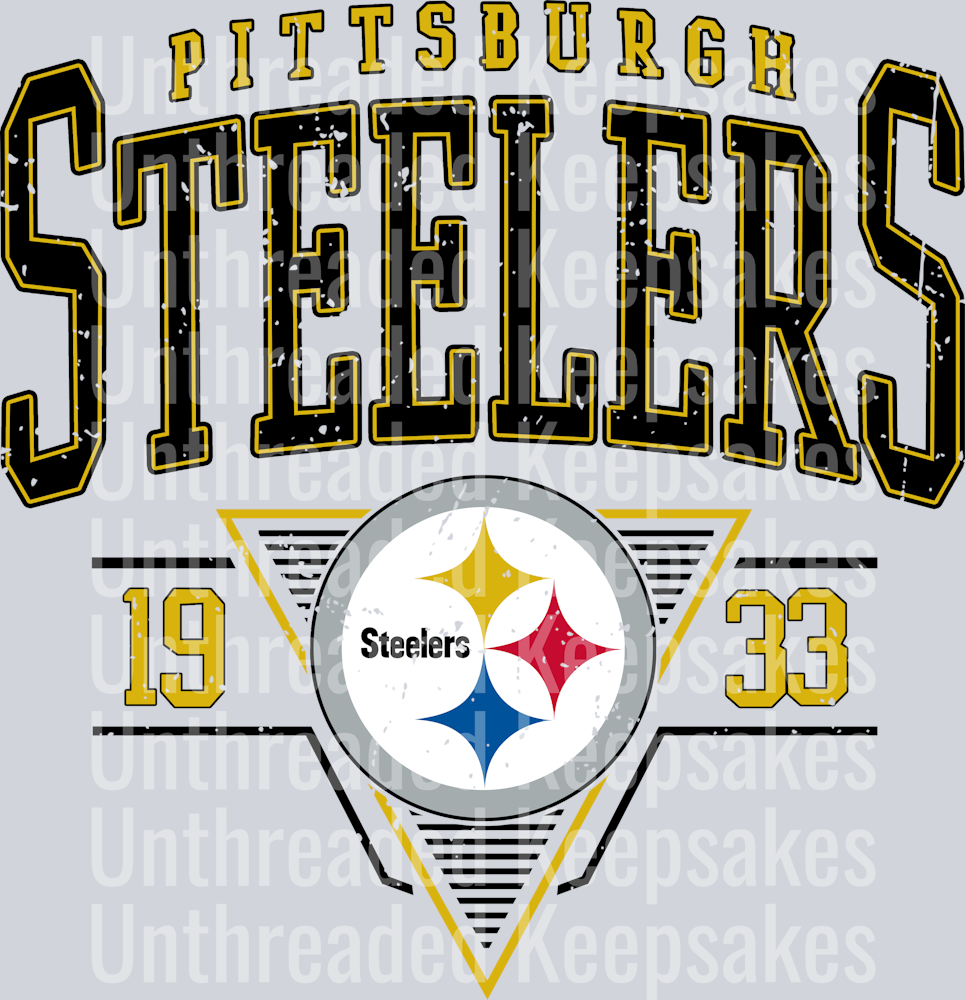 Vintage Pittsburgh Steelers DTF Transfer