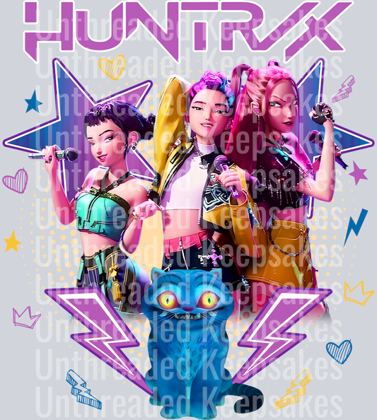 Huntrix Kpop Demon Hunters Saja Girls DTF TRANSFER