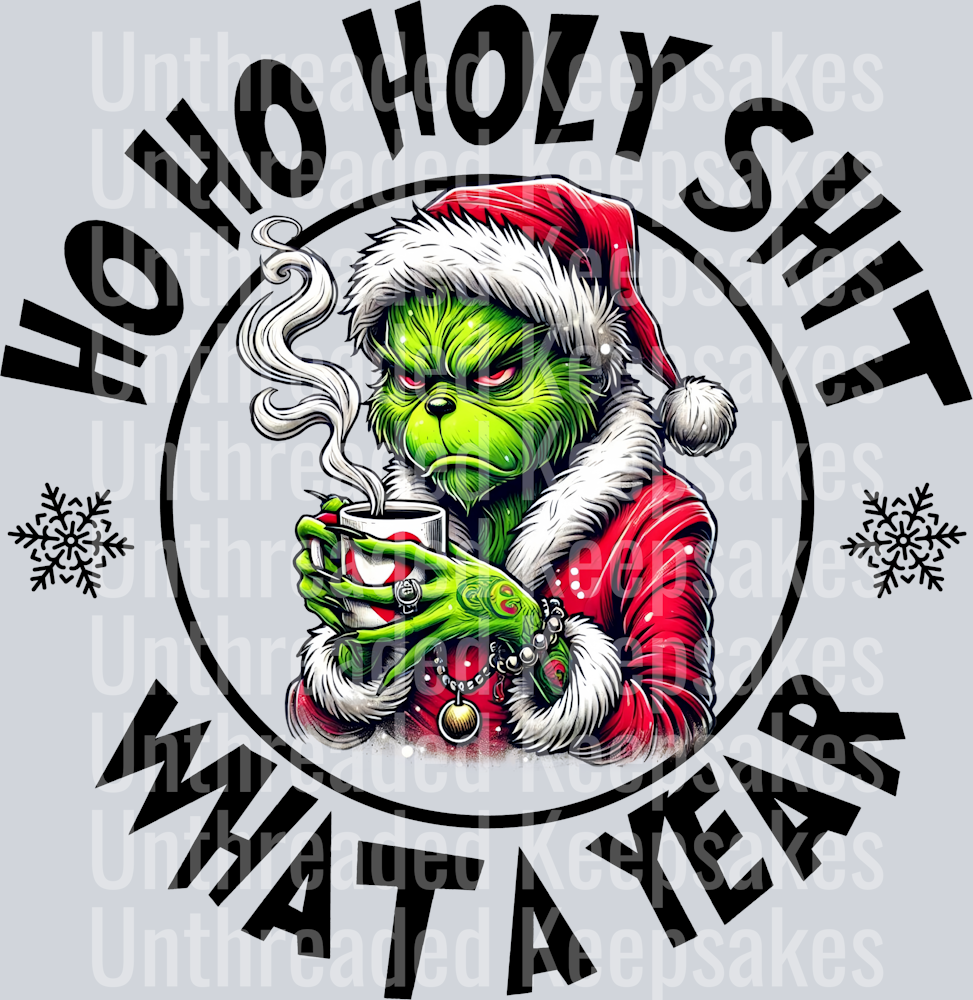 hoho what a year  DTF Transfer