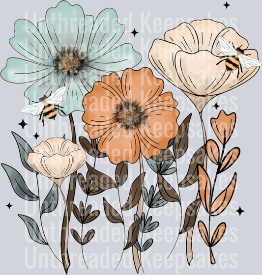 Spring FloralsDTF Transfer