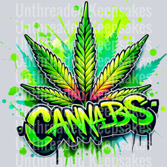 Cannabis Skulls (6)DTF Transfer