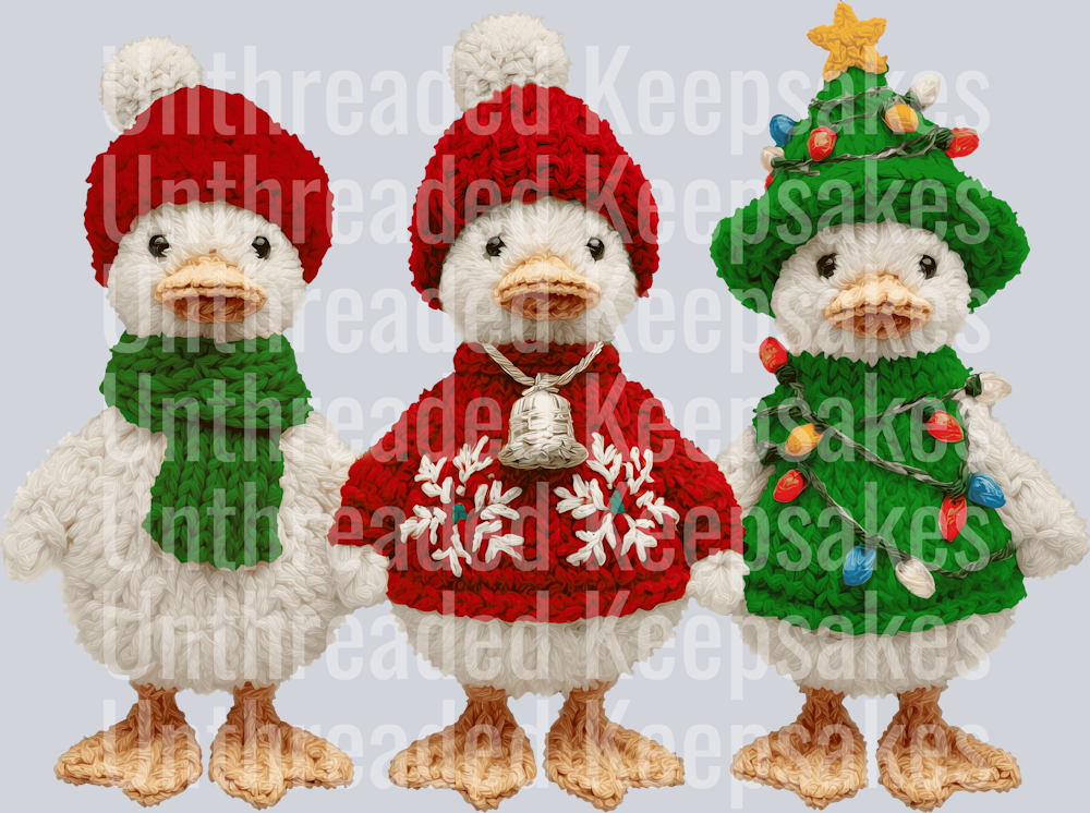 Xmas Ducks DTF Transfer