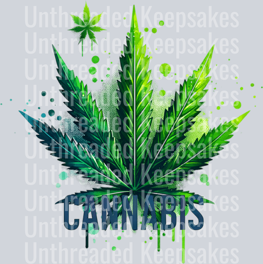 Cannabis Skulls (3) DTF Transfer