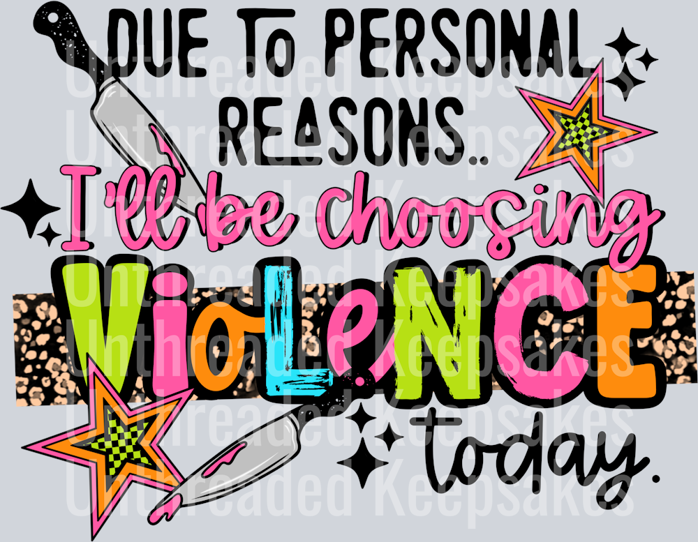 Violence_Today DTF Transfer