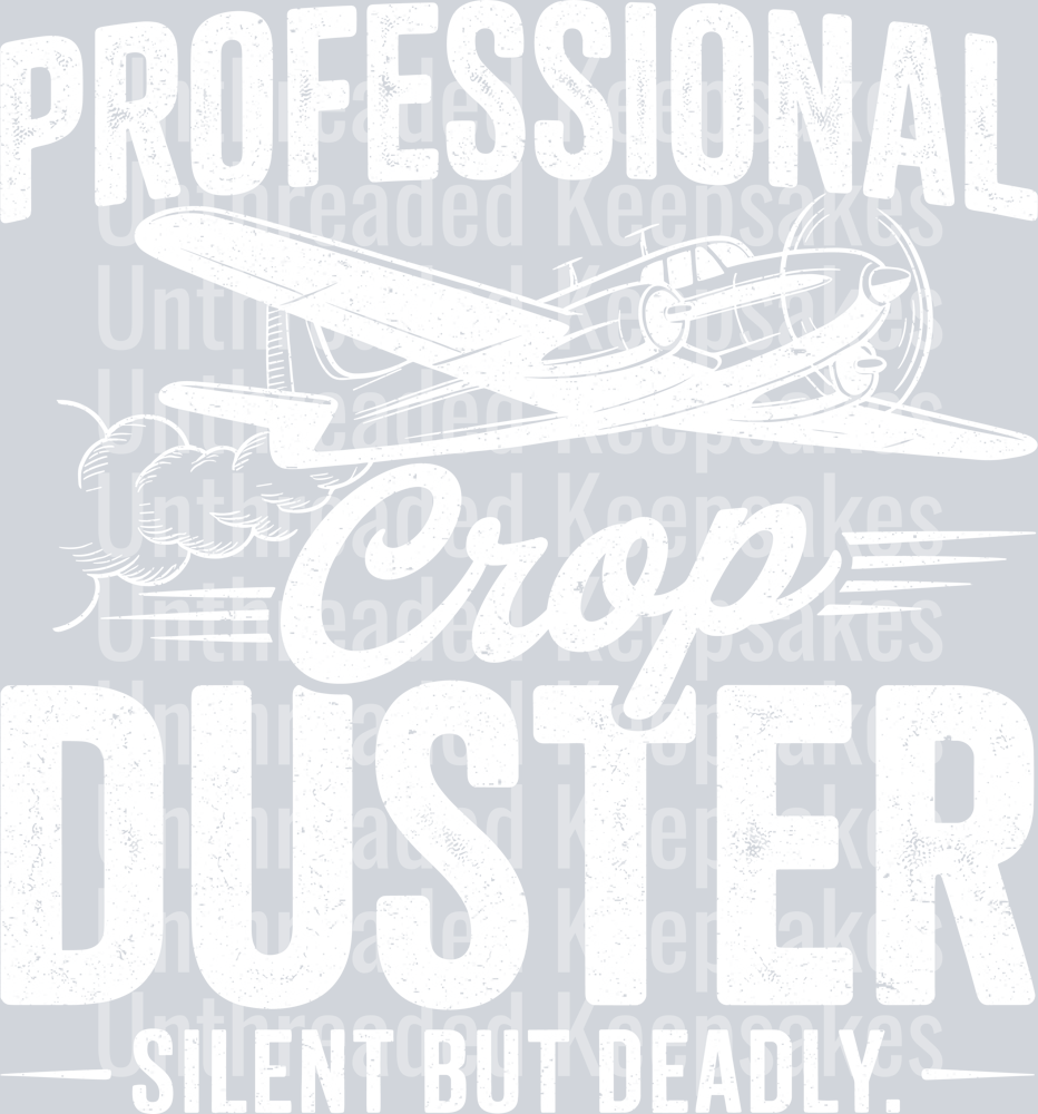 CROP DUSTER DTF TRANSFER WHITE