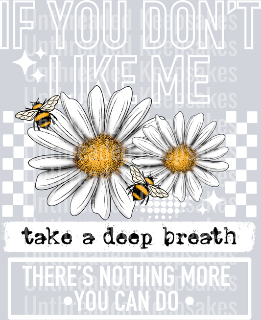 Don_t Like Me White DTF Transfer