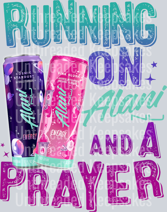 Running on Prayer DTF Transfer