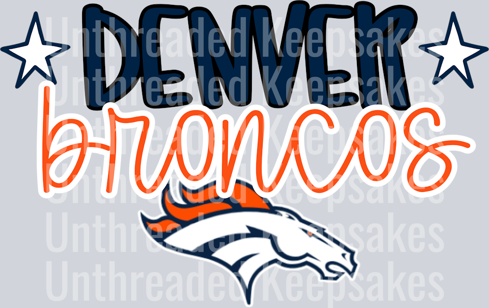 BRONCOS DTF Transfer