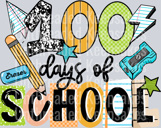 100_Days_Of_School_Boy 2 DTF Transfer
