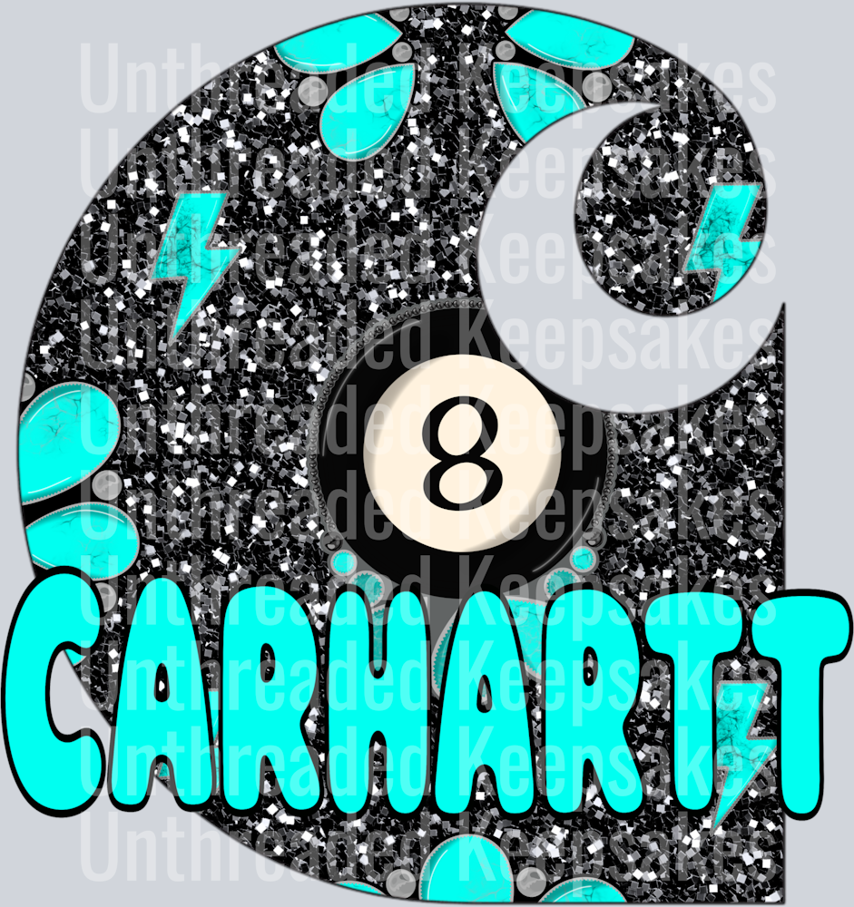 CH Ball Turquoise   DTF Transfer