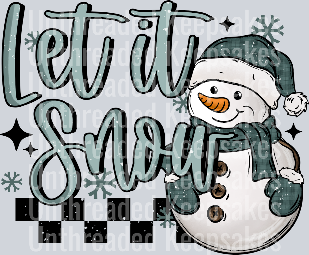 Let it snowDTF Transfer