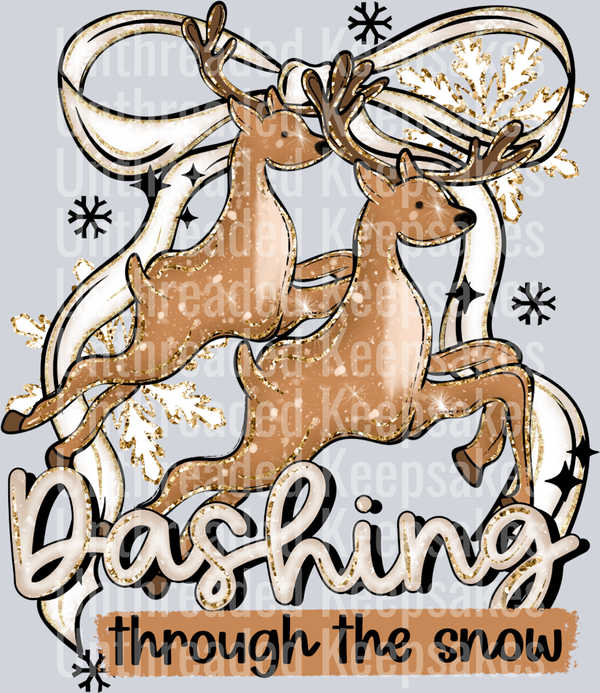 Dashing_Through_The_snow_  DTF Transfer