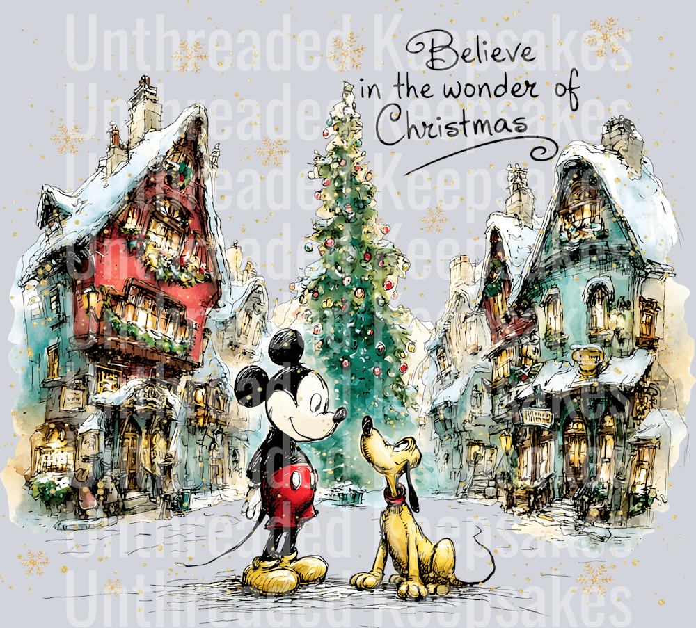 Front mouse black  DTF Transfer