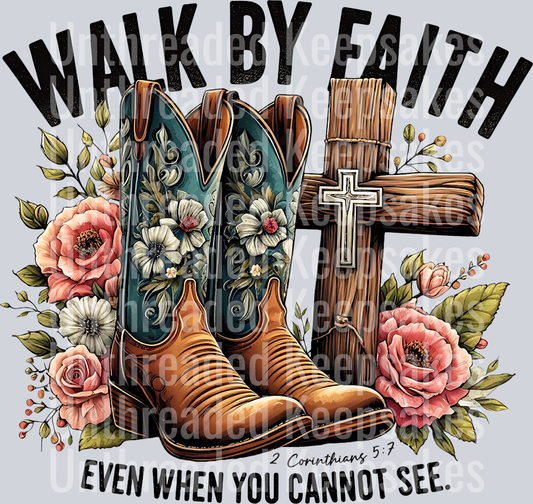 Walk by Faith DTF Transfer