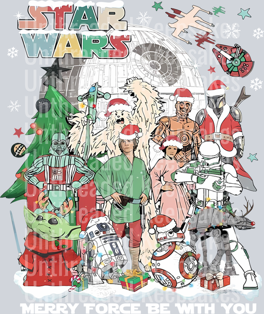 Star Wars Christmas DTF Transfer