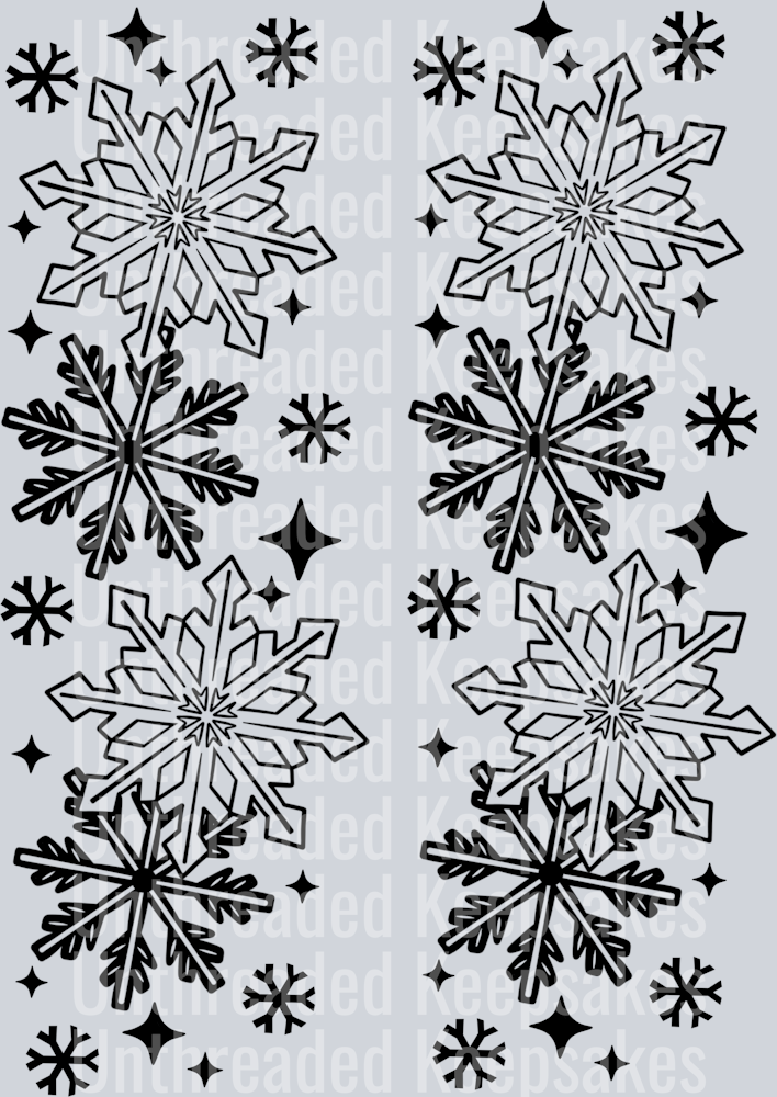 Freezing sleeve single color black DTF Transfer