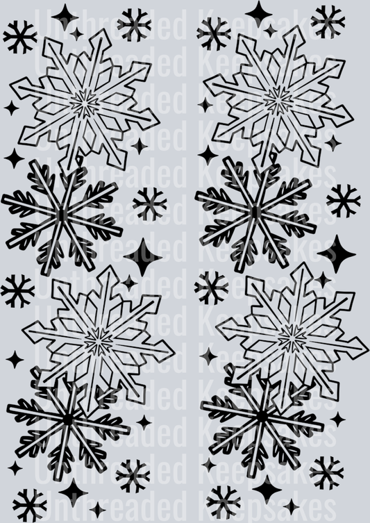 Freezing sleeve single color black DTF Transfer