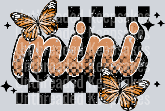 mini butterfly DTF Transfer