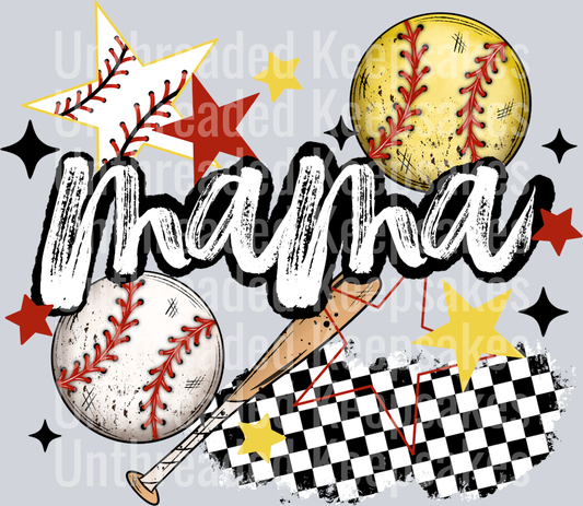 Mama_Baseball_Softball DTF Transfer