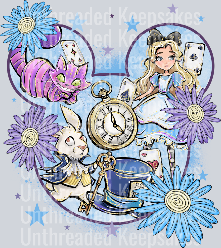 Alice Ears DTF Transfer