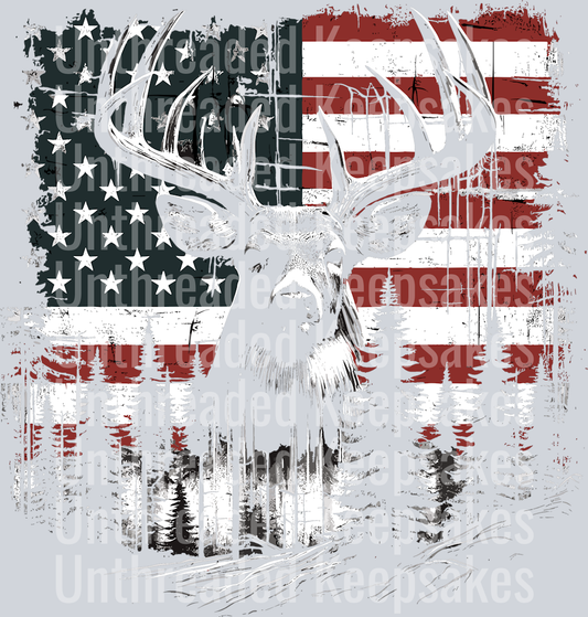 buck froest black shirt DTF Transfer