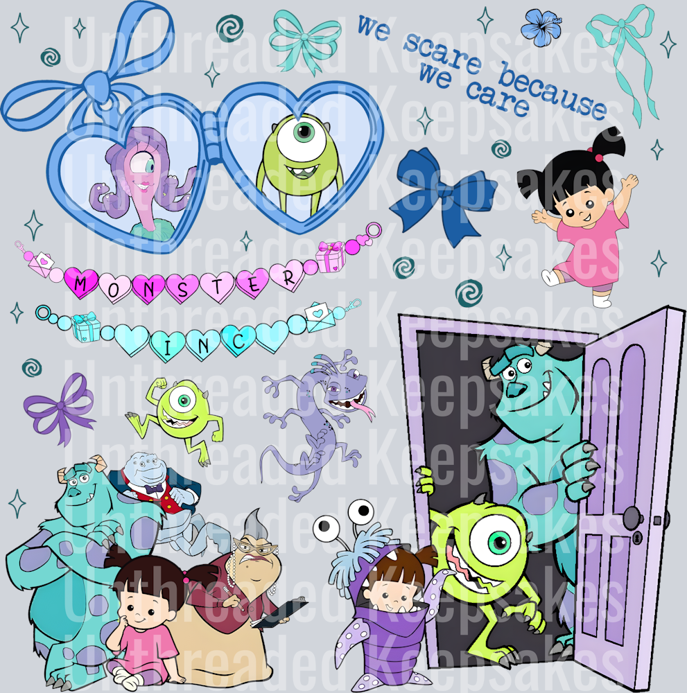 Monsters DTF Transfer