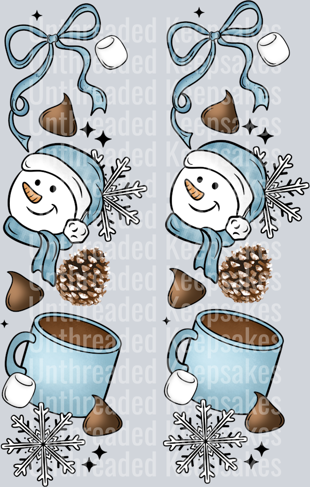 Winter collage sleeveDTF Transfer