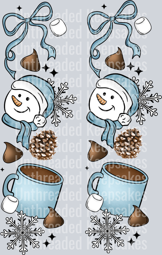 Winter collage sleeveDTF Transfer