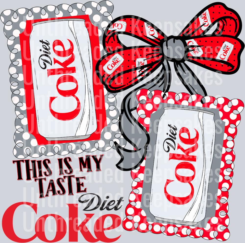 DIET COKE DTF Transfer