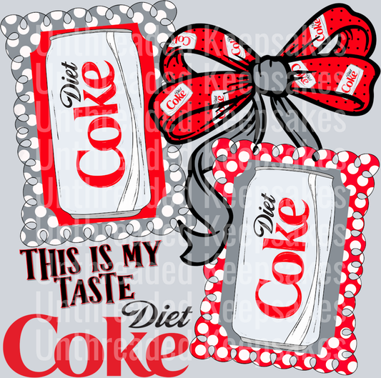 DIET COKE DTF Transfer