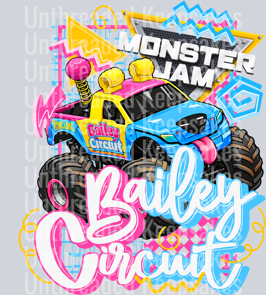 Retro Bailey Circuit DTF Transfer