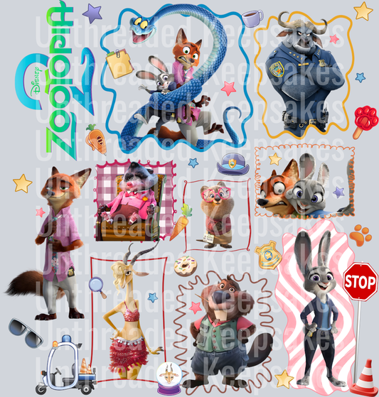 Zootopia 2 movie DTF Transfer