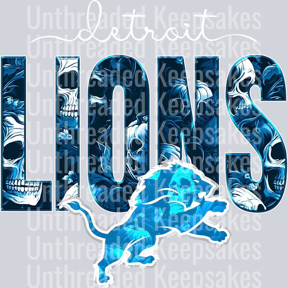 Detroit Lions DTF Transfer