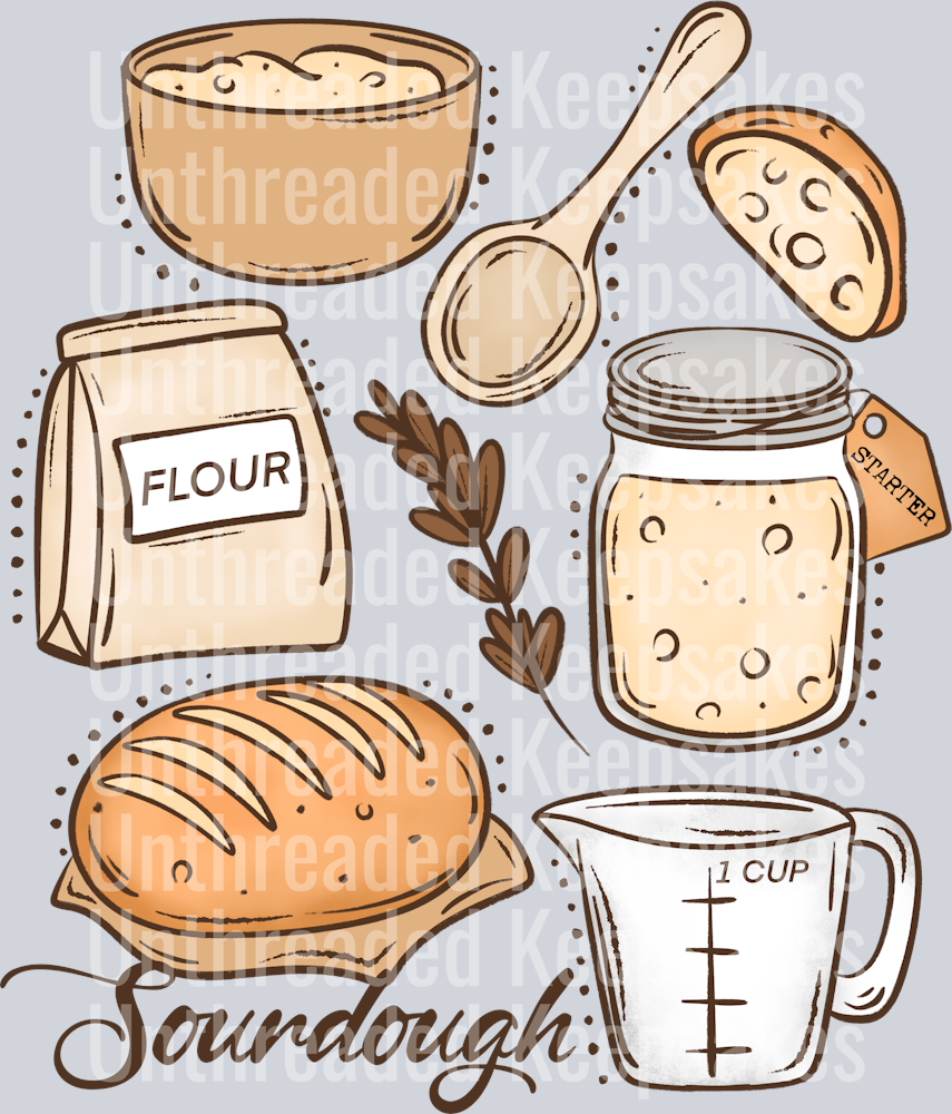 Sourdough_Collage DTF Transfer