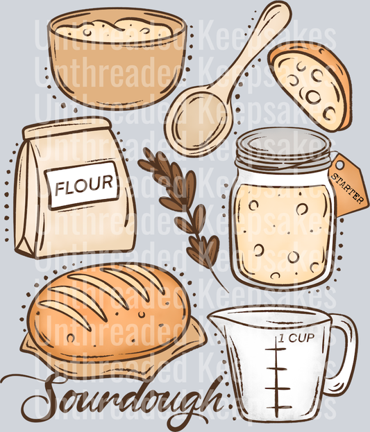 Sourdough_Collage DTF Transfer