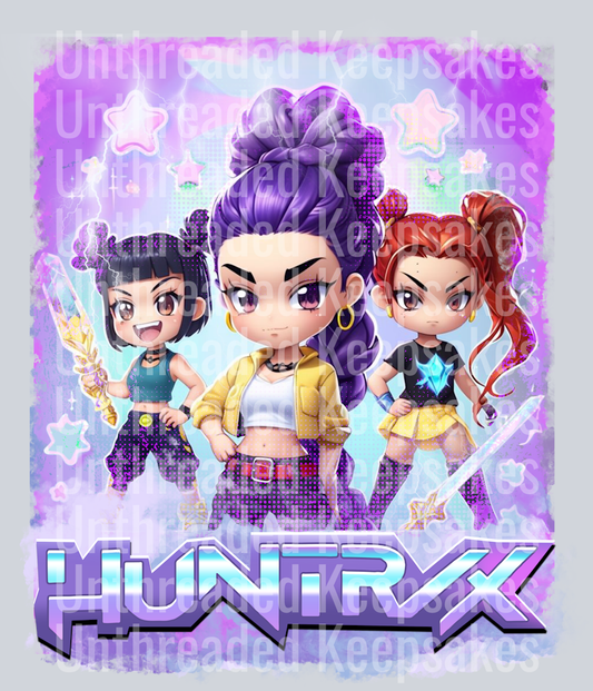 Kpop Demon Hunters Huntrix DTF TRANSFER
