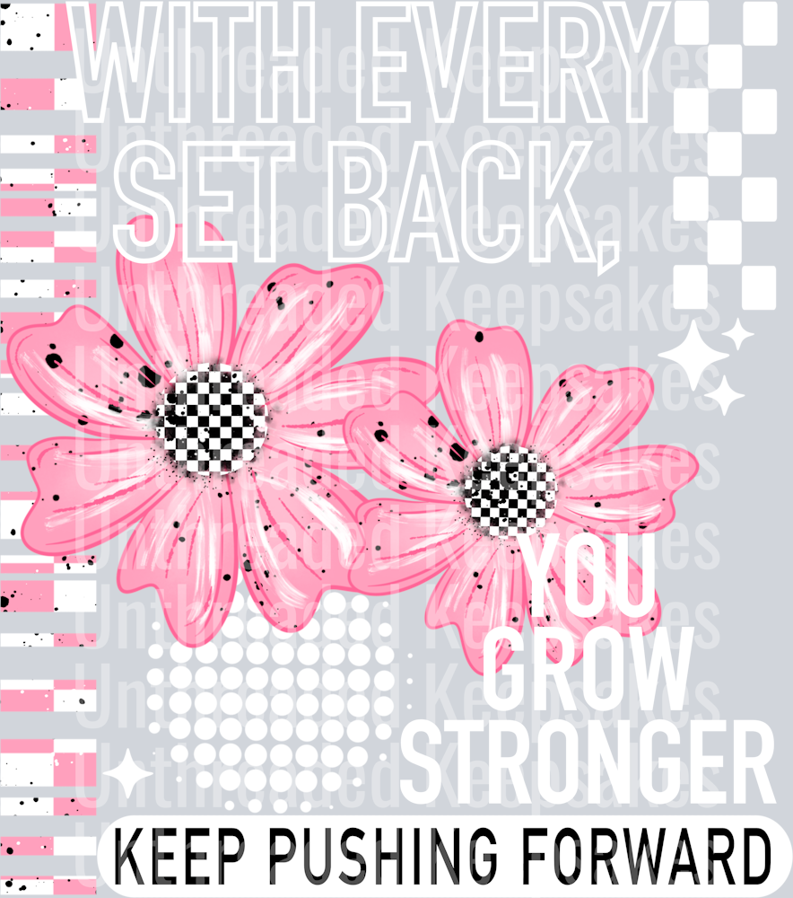 Set Back WhiteDTF Transfer