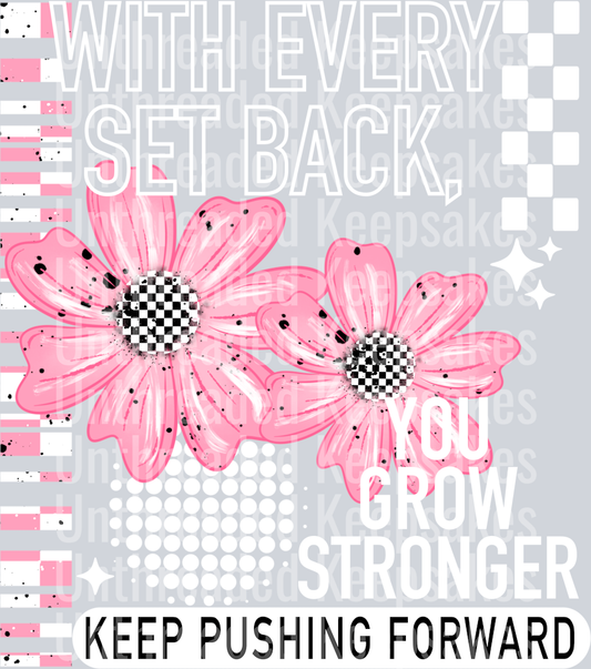 Set Back WhiteDTF Transfer